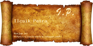Ilcsik Petra névjegykártya