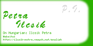 petra ilcsik business card